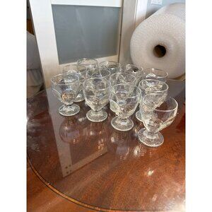 Chivalry Clear On The Rocks Glasses Set of 11 by Libbey Vintage 1990s Retro 66-8